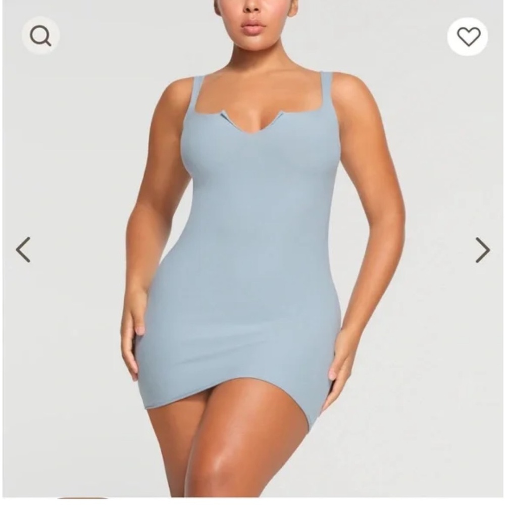 Skims Raw Edge Mini Dress